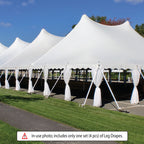 10' Full Size Leg Drapes with Sashes