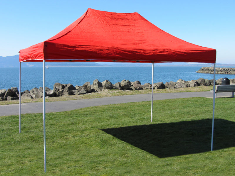 10x15 Apex Series 3 Pop-Up Canopy with Steel Frame - Classic Red